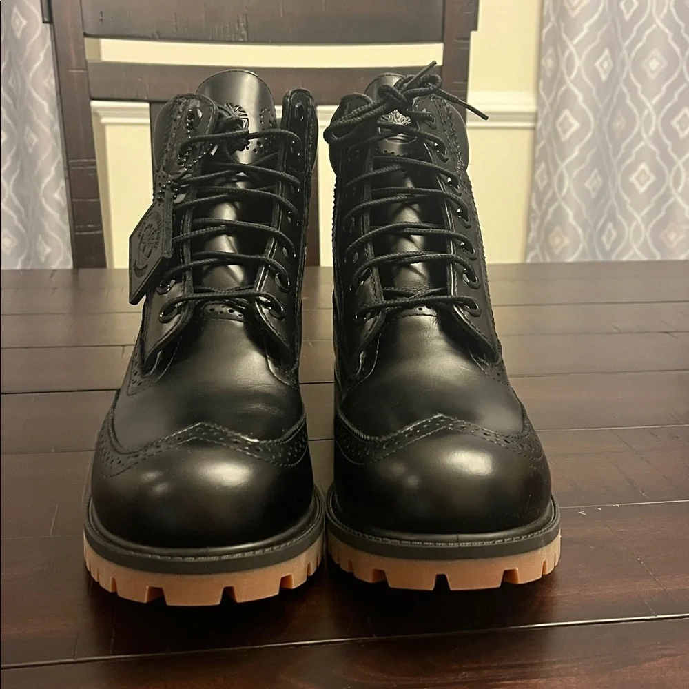 Timberland 6” Premium Brogue Boots new black Men’s Size 9